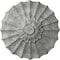 Ekena Millwork Shakuras Ceiling Medallion (Fits Canopies up to 1 3/8"), 9"OD x 1 3/8"P, Ultra Pure White Crackle CM09SHUWC - alternate 1